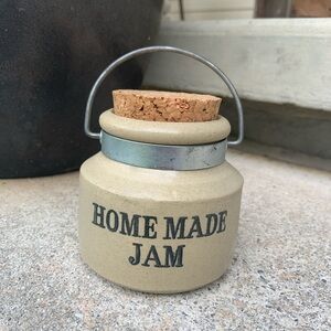 Vintage Homemade Jam Jar Crock Moira Pottery England Farmhouse